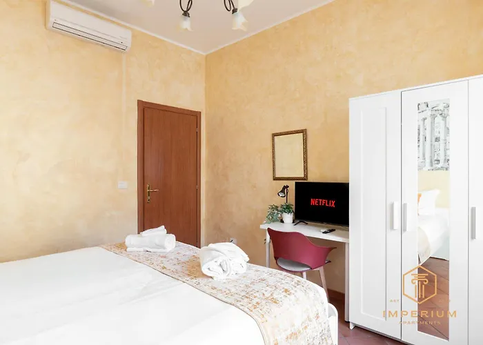 Imperium Termini Station - 100mt To Train And Metro Station, 4-6pax, 2 Baths, A-c Apartament